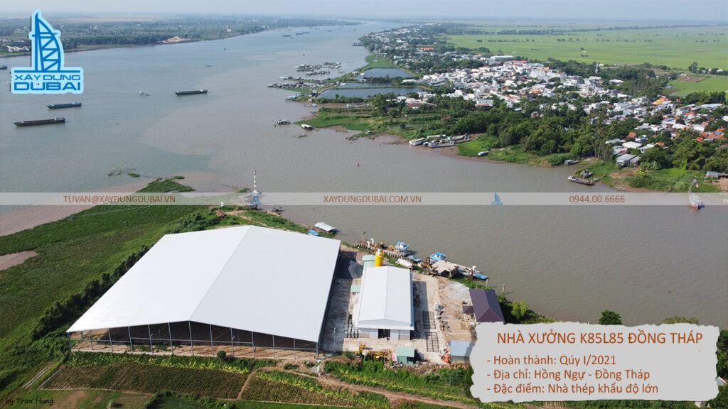 Công trình nhà xưởng k85l85 hồng ngự đồng tháp