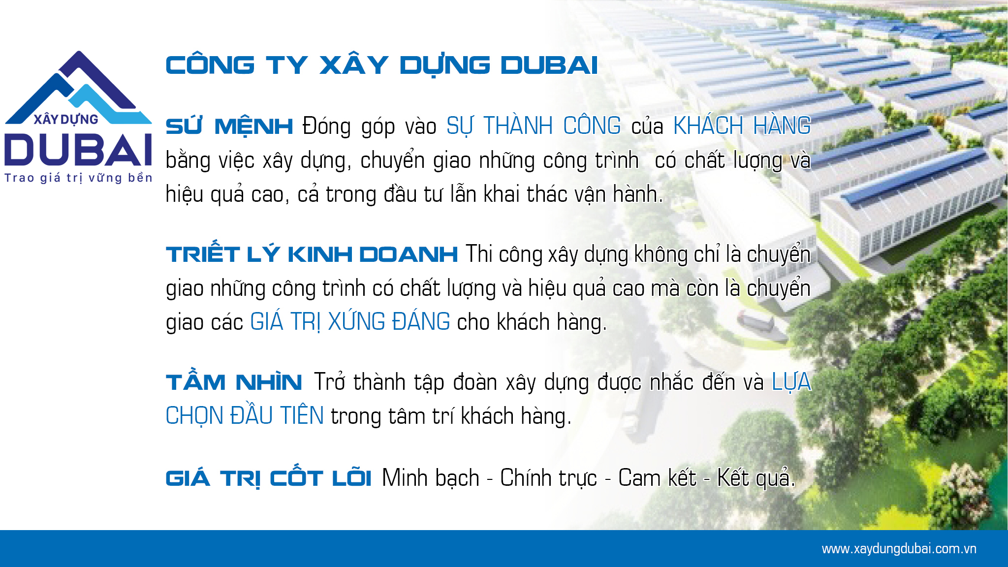 Tại sao phải có tuyên ngôn doanh nghiệp! 2 Các giá trị cốt lõi của nhà thép tiền chế dubai