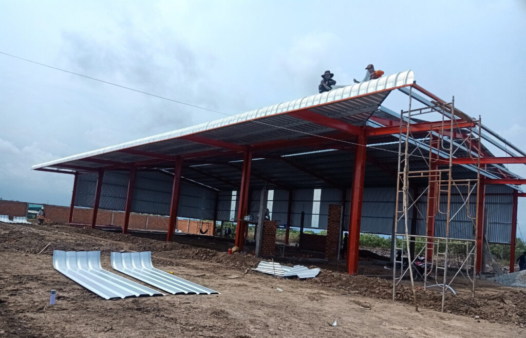 công trình nhà thép kho xưởng k18l35 tại bạc liêu 3