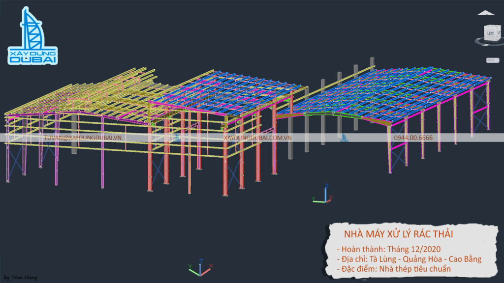 Giải pháp chống cháy phổ biến cho nhà khung thép tiền chế 20 Công trình nhà thép cho nhà máy rác tải Hà Nam -1