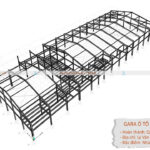 Bảng vẻ thiết kế nhà nhà xưởng gara ô tô Cà Mau