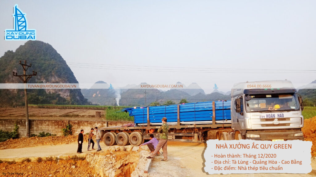 Thi công nhà xưởng cao bằng