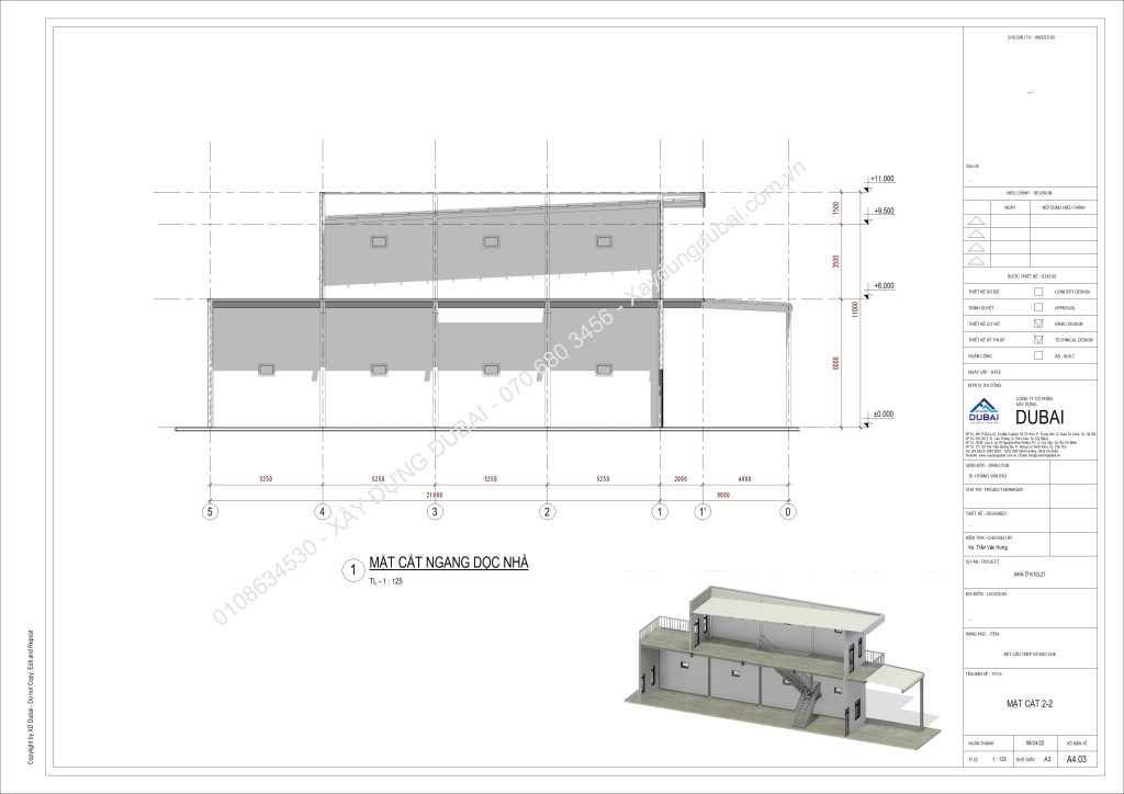 Kết cấu thép nhà dân dụng miễn phí 10 NO K10L27 CM D1805 23 Sheet A4 03 MAT CAT 2 2