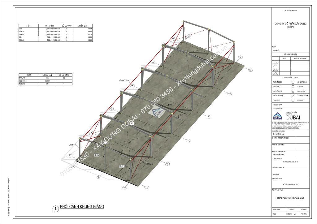 HỒ SƠ THIẾT KẾ NHÀ XƯỞNG RỘNG 12M DÀI 40M CAO 6M MIỄN PHÍ! 1 NX K12L40H6 Sheet S3 05 PHOI CANH KHUNG GIANG