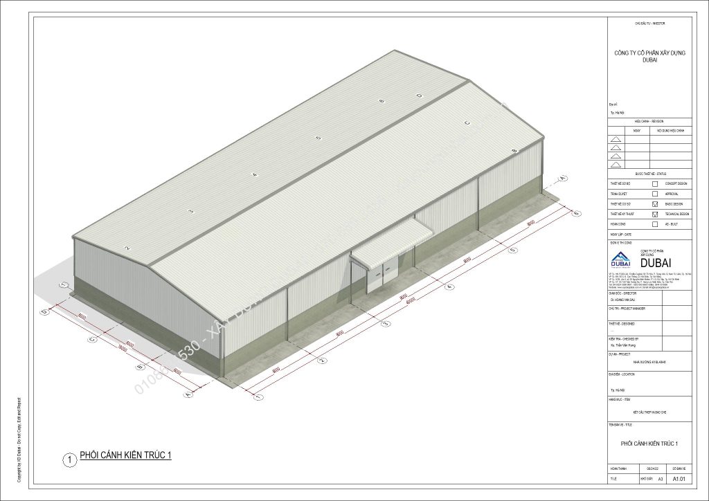 HỒ SƠ THIẾT KẾ NHÀ XƯỞNG RỘNG 18M DÀI 40M CAO 6M MIỄN PHÍ! 8 Hồ sơ thiết kế nhà xưởng rộng 18m dài 40m