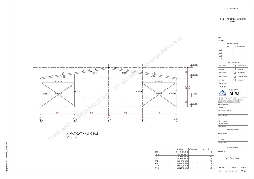 HỒ SƠ THIẾT KẾ NHÀ XƯỞNG RỘNG 28M DÀI 40M CAO 6M MIỄN PHÍ! 13 NX K28L40H6 Sheet S3 04 CHI TIET KHUNG 2