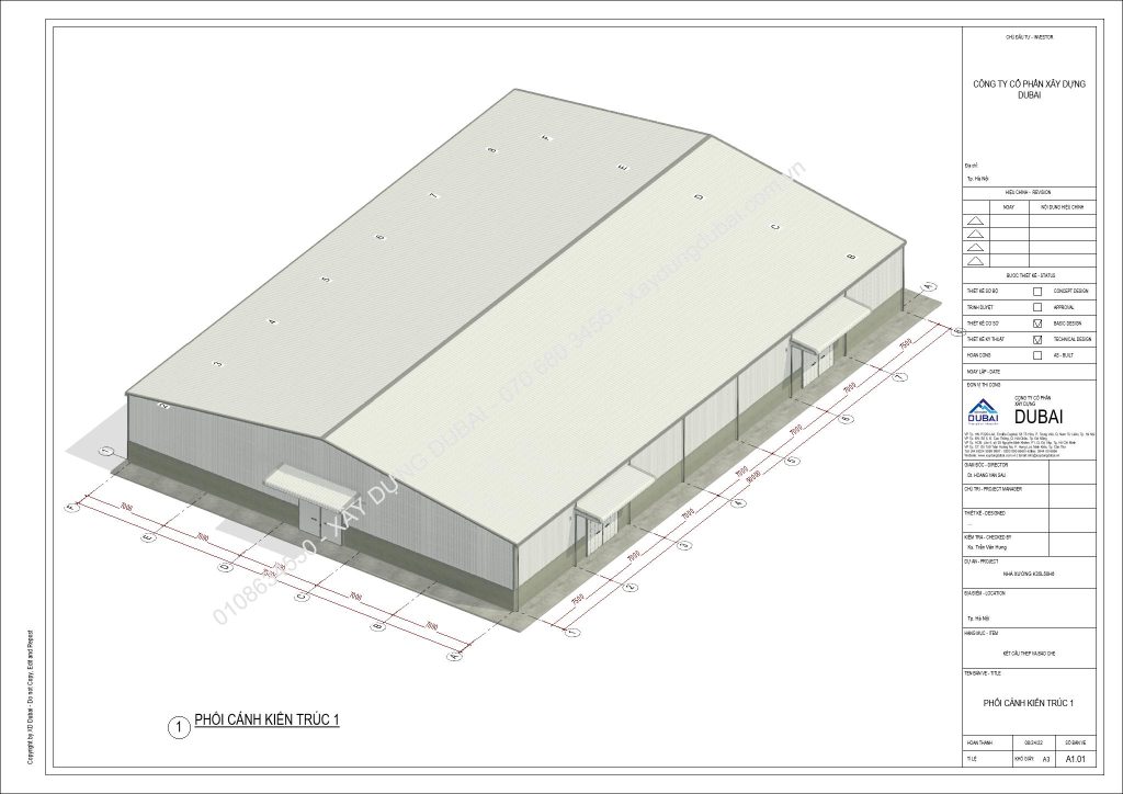 HỒ SƠ THIẾT KẾ NHÀ XƯỞNG RỘNG 35M DÀI 50M CAO 6M MIỄN PHÍ! 8 Hồ sơ thiết kế nhà xưởng rộng 35m