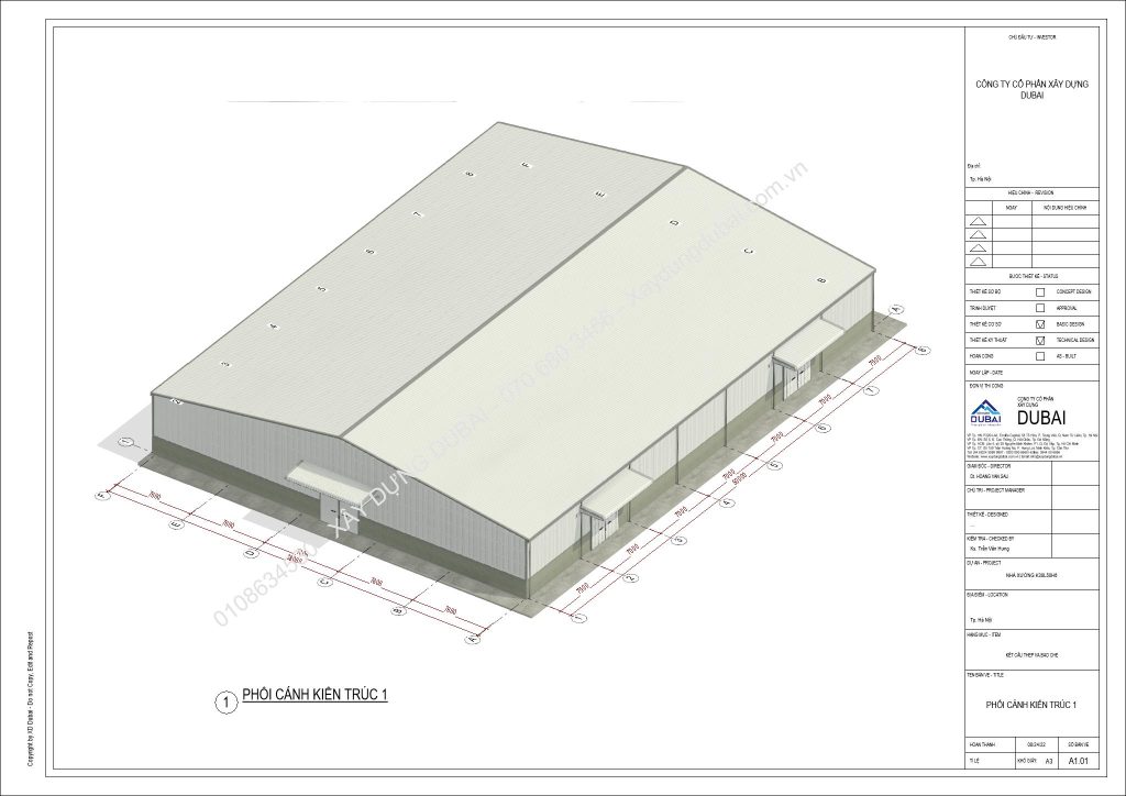 HỒ SƠ THIẾT KẾ NHÀ XƯỞNG RỘNG 38M DÀI 50M CAO 6M MIỄN PHÍ! 16 Nhà xưởng rộng 38m