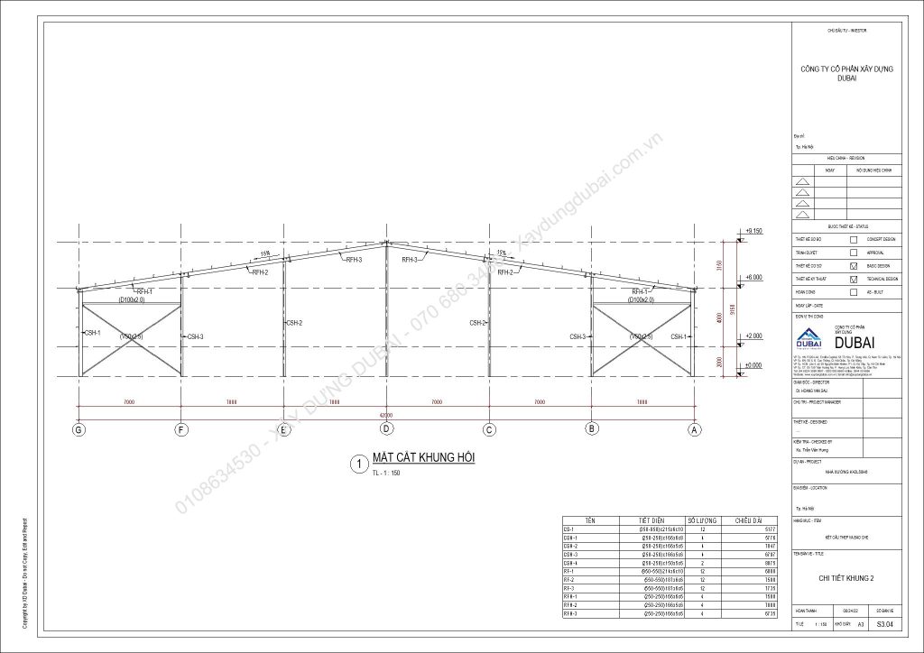 HỒ SƠ THIẾT KẾ NHÀ XƯỞNG RỘNG 42M DÀI 50M CAO 6M MIỄN PHÍ! 13 NX K42L50H6 Sheet S3 04 CHI TIET KHUNG 2