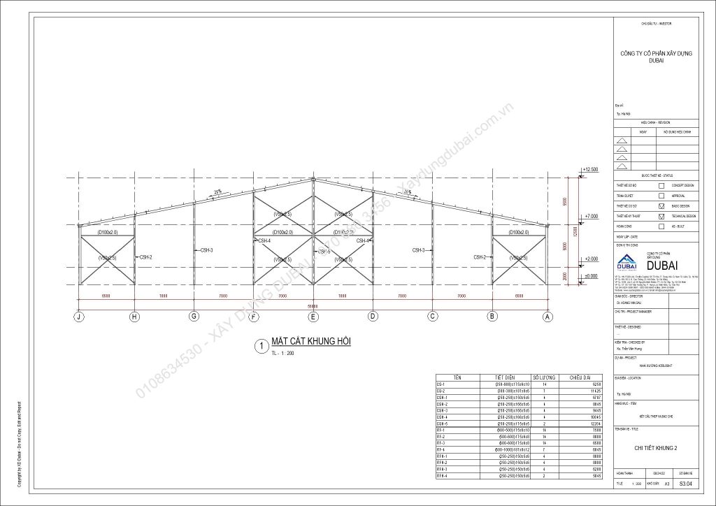 HỒ SƠ THIẾT KẾ NHÀ XƯỞNG RỘNG 55M DÀI 60M CAO 7M MIỄN PHÍ! 13 NX K55L60H7 Sheet S3 04 CHI TIET KHUNG 2
