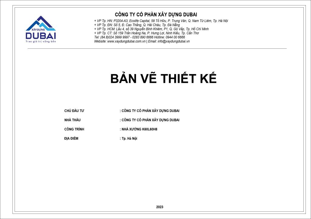 HỒ SƠ THIẾT KẾ NHÀ XƯỞNG RỘNG 60M DÀI 60M CAO 8M MIỄN PHÍ! 7 Nhà xưởng rộng 60m