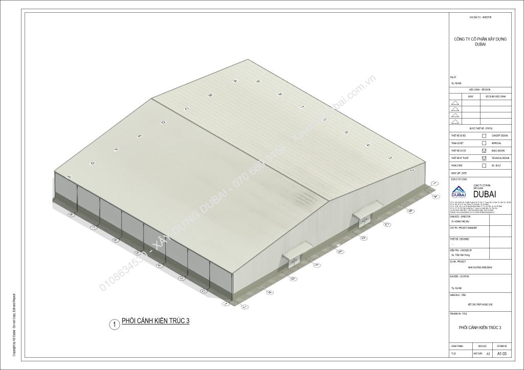 NX K65L60H8 Sheet A1 03 PHOI CANH KIEN TRUC 3