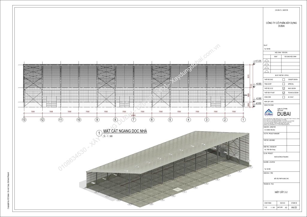 HỒ SƠ THIẾT KẾ NHÀ XƯỞNG RỘNG 75M DÀI 90M CAO 8M MIỄN PHÍ! 11 NX K75L90H8 Sheet A4 03 MAT CAT 2 2