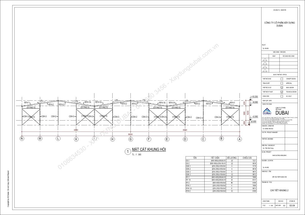 HỒ SƠ THIẾT KẾ NHÀ XƯỞNG RỘNG 90M DÀI 90M CAO 8M MIỄN PHÍ! 13 NX K90L60H7 Sheet S3 04 CHI TIET KHUNG 2